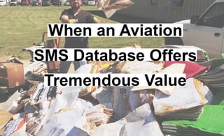 Benefits Of Aviation SMSDatabase Benefits Of Aviation SMSDatabase