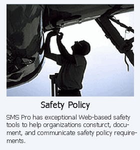 Safety policy activities for airline and airport safety management system database to manage ICAO, FAA, Transport Canada, EASA regulations