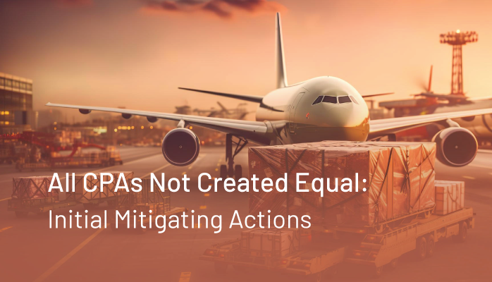 All Corrective Preventative Actions Not Created Equal: Initial Mitigating Actions