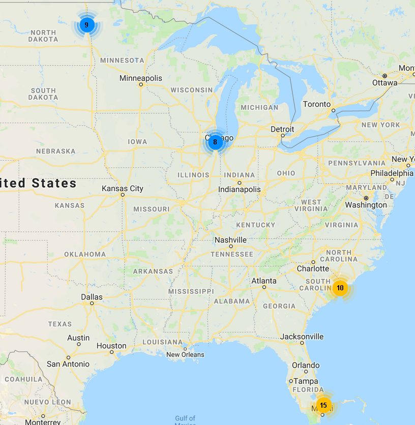 Cluster Graph Map Aviation SMS