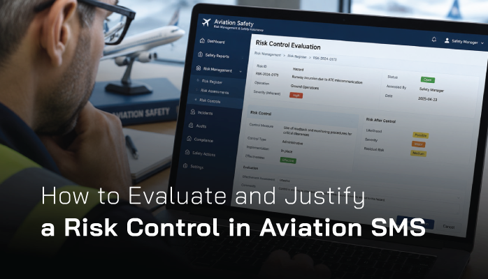 How to Evaluate and Justify a Risk Control in Aviation SMS How to Evaluate and Justify a Risk Control in Aviation SMS