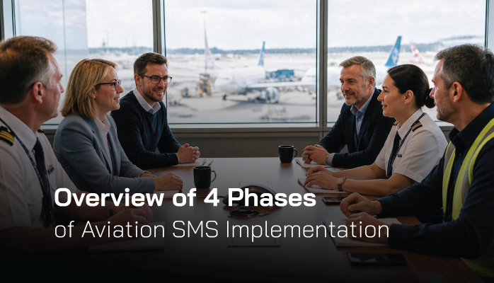 Overview of 4 Phases of Aviation SMS Implementation
