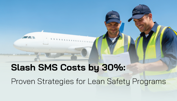 Cut aviation SMS costs by 30% with lean strategies like automation and shared resources. Ensure safety, compliance, and scalability with expert insights
