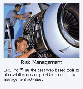 SMS Pro aviation safety database solution is built using ICAO SMS requirements based on the four pillars or components